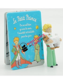 Pocket mirror The Little Prince light blue Souvenirsdelyon.com