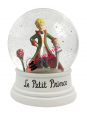 Snow globe the Little Prince in a cape, the Rose and sequins on Souvenirsdelyon.com