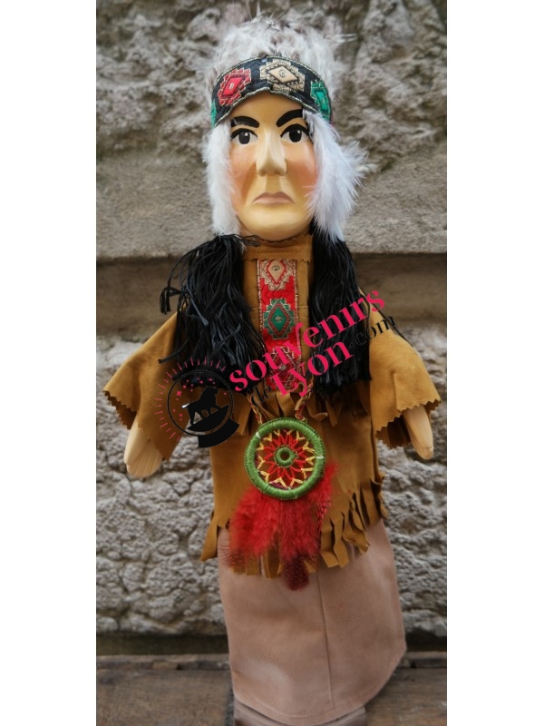 Marionnette l'Indien des Amériques chez Souvenirsdelyon.Com