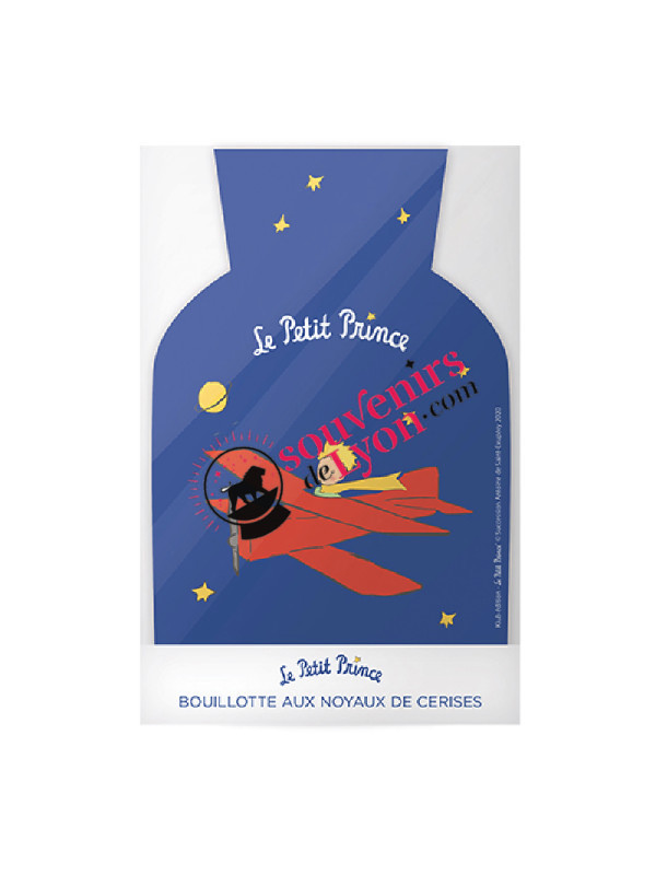 Hot water bottle with cherry stones the Little Prince aviator on Souvenirsdelyon.com