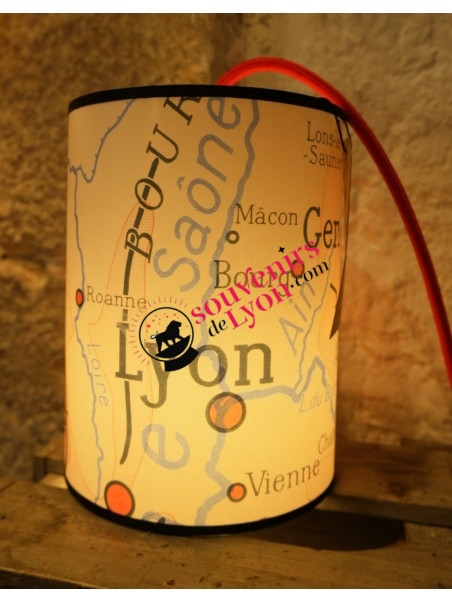 Lyon Geography lamp Souvenirsdelyon.com