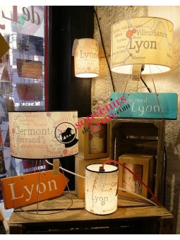 Lyon Geography lamp  Souvenirsdelyon.com