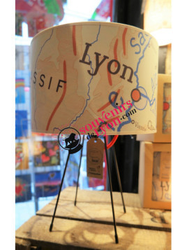 Lampe Lyon Géographie Zaralobo chez Souvenirsdelyon.com
