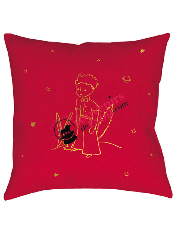 Cushion filled with the Little Prince and the fox Souvenirsdelyon.com
