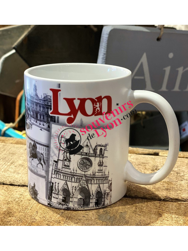 Mug Lyon sépia chez Souvenirsdelyon.com