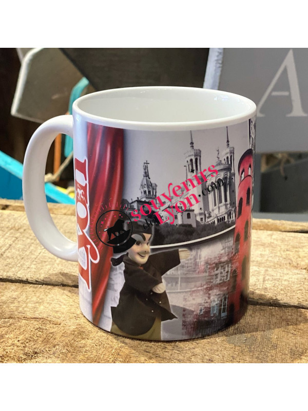 Mug Lyon sépia chez Souvenirsdelyon.com