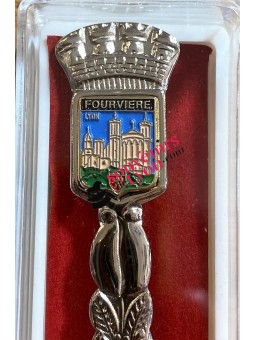 Cuillère de collection Lyon Basilique de Fourvière chez Souvenirsdelyon.Com