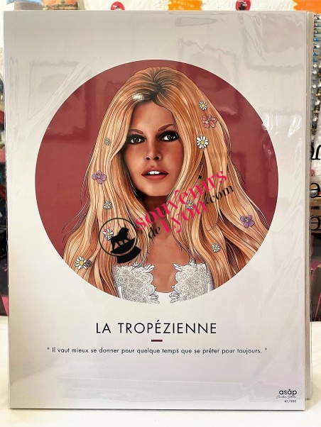 La Tropézienne - Brigitte Bardot - Affiche Asap chez Souvenirsdelyon.com