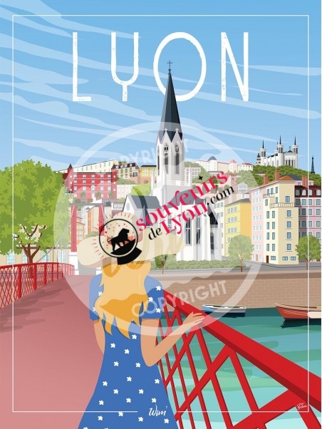 Affiche Lyon Saint Georges chez Souvenirsdelyon.Com