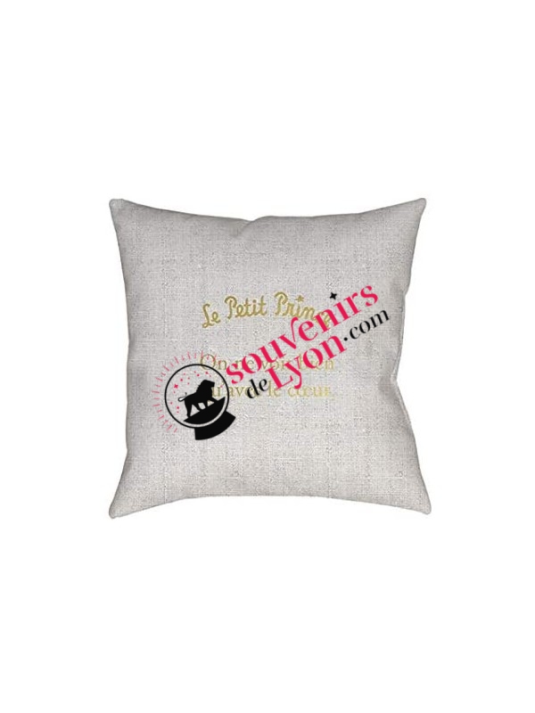 Cushion filled with the Little Prince and the rose Souvenirsdelyon.com
