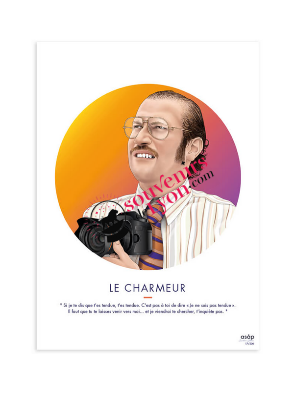Le Charmeur - Claudy Focan - Affiche/Poster Asap chez Souvenirsdelyon.Com