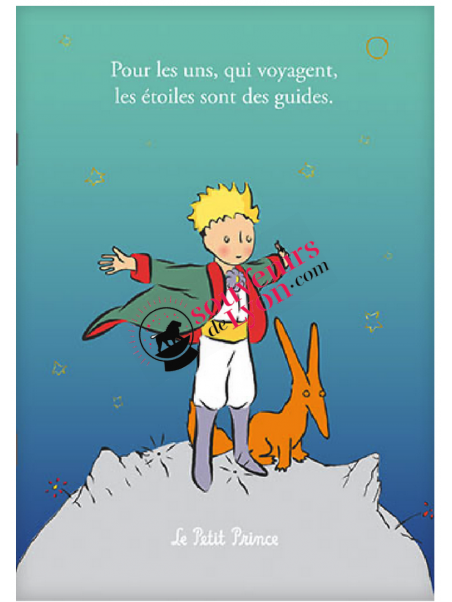 Notebook The Little Prince in a cape and the Fox Souvenirsdelyon.com