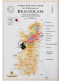 Affiche Carte des vins du Beaujolais chez Souvenirsdelyon.com
