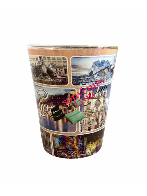 Lyon multiview shot glass souvenirsdelyon.com