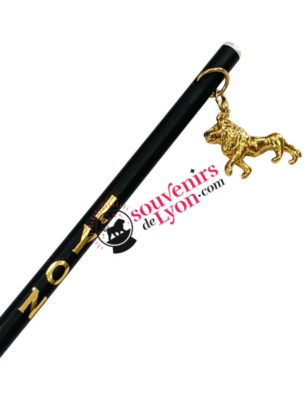 Golden lion charm pencil  souvenirsdelyon.com