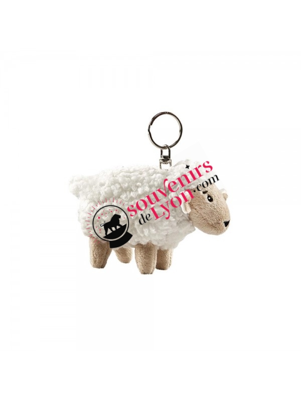 Plush Sheep Keyring  souvenirsdelyon.com