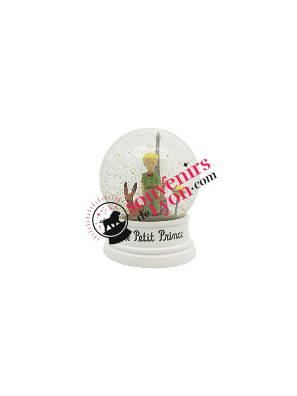 Snow globe The Little Prince, the Fox, the Effeil Tower and his planet on Souvenirsdelyon.Com