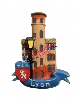 Magnet Lyon the Pink Tower on Souvenirsdelyon.Com