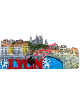 Panoramic Lyon magnet