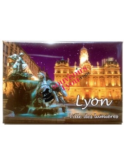 Magnet Lyon Fontaine Bartholdi Souvenirsdelyon.com