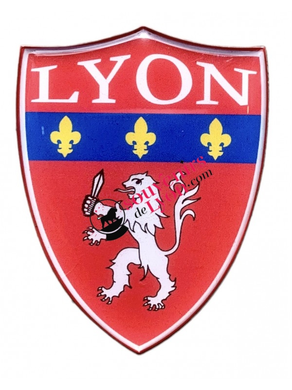Magnet Lyon badge  Souvenirsdelyon.com