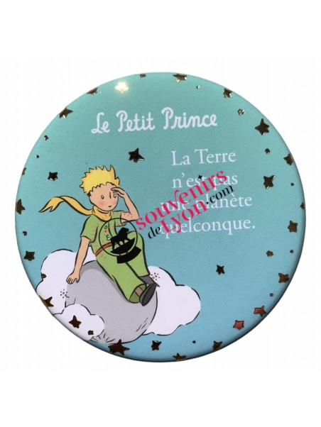 Magnet rond le Petit Prince sur les nuages chez Souvenirsdelyon.com
