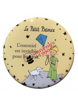 Magnet rond le Petit Prince avec le cerf-volant chez Souvenirsdelyon.com