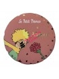 Magnet rond le Petit Prince assis et la Rose chez Souvenirsdelyon.com