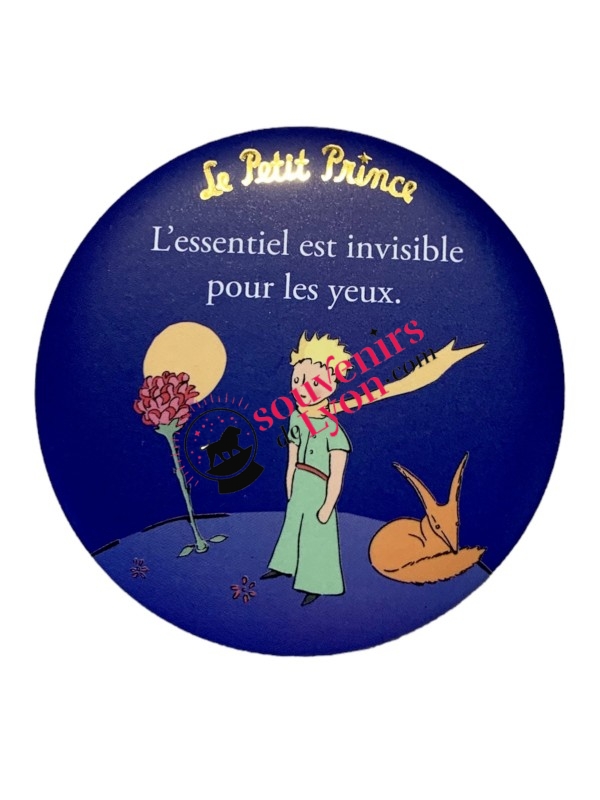 Magnet rond le Petit Prince la Rose et le Mouton chez Souvenirsdelyon.com