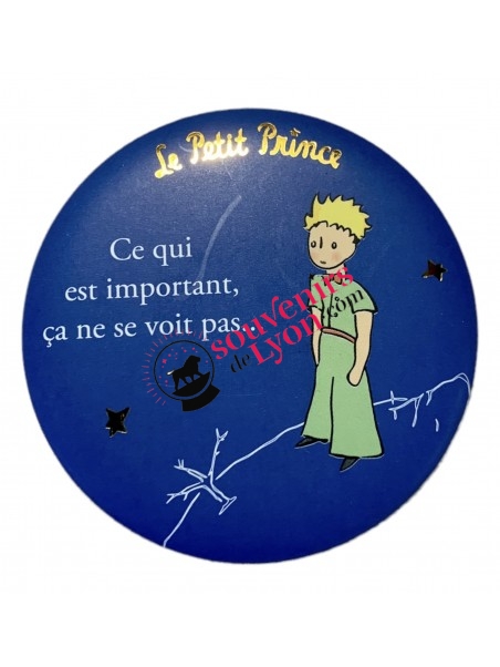 Magnet rond le Petit Prince de profil chez Souvenirsdelyon.com