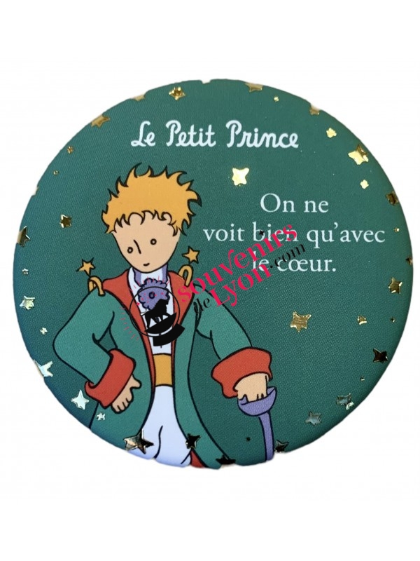 Magnet rond le Petit Prince cape chez Souvenirsdelyon.com