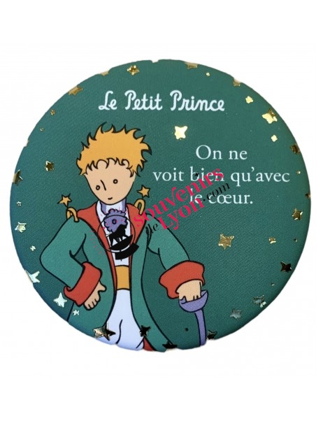 Magnet rond le Petit Prince cape chez Souvenirsdelyon.com