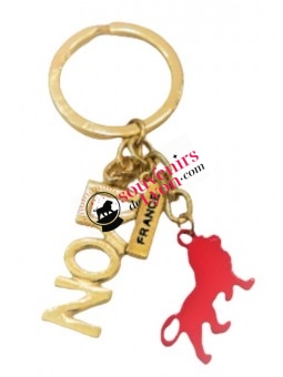 Porte-clés Lyon Onlylyon or chez Souvenirsdelyon.com