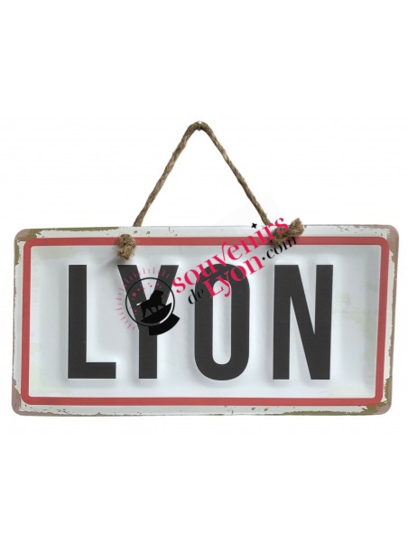 Plaque en Métal Lyon chez souvenirsdelyon.com
