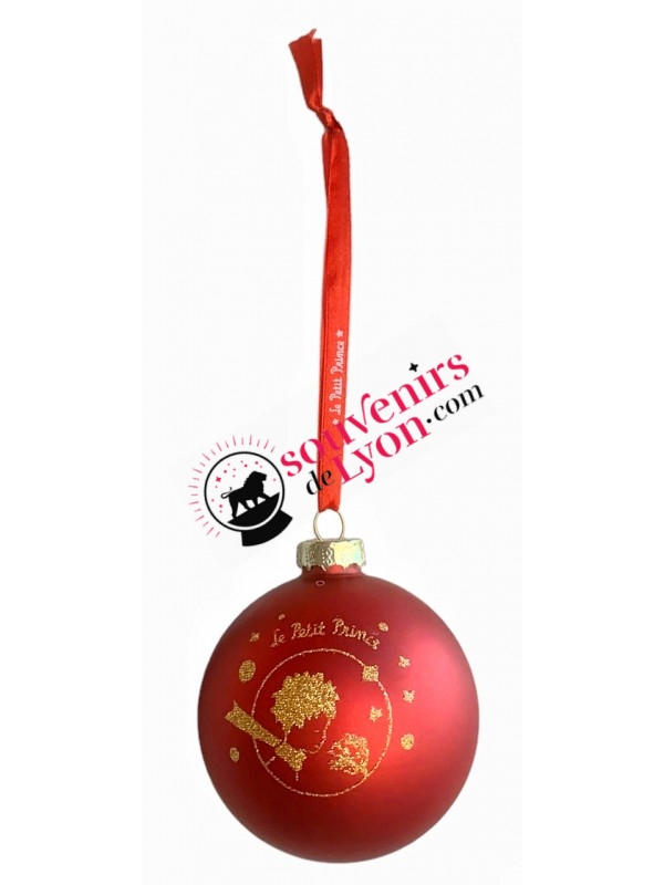 Christmas ball The Little Prince portrait souvenirsdelyon.com