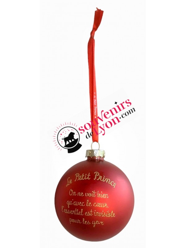 Christmas ball The Little Prince portrait souvenirsdelyon.com