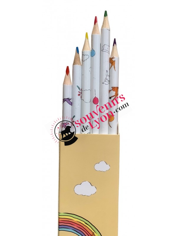Set of 6 Colored Pencils The Little Prince Souvenirsdelyon.com
