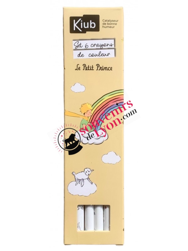Set 6 Crayons de Couleur Le Petit Prince  chez Souvenirsdelyon.com