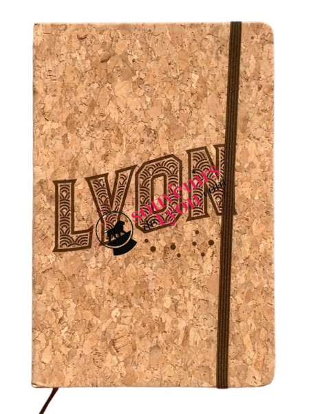 Notebook Lyon stars cork A5 souvenirsdelyon.com