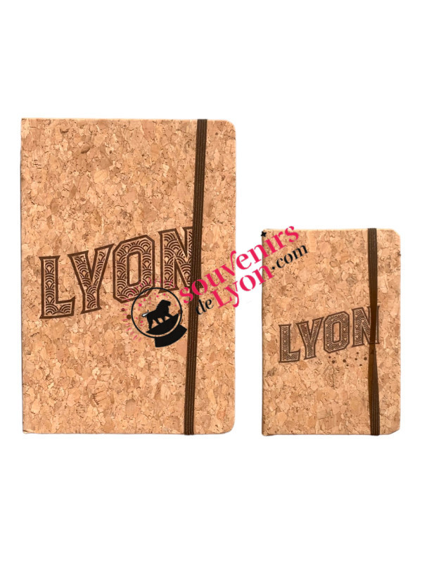 Notebook Lyon stars cork A5 souvenirsdelyon.com