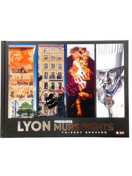 Livre Lyon Fresques et Murs Peints Thierry Brusson chez Souvenirsdelyon.com