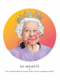 Sa Majesté - Elisabeth II - Affiche Asap chez souvenirsdelyon.com