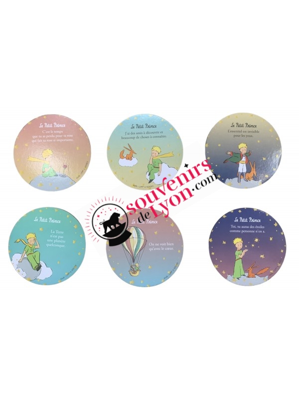 Set de 6 Dessous de Verre Le Petit Prince chez souvenirsdelyon.com
