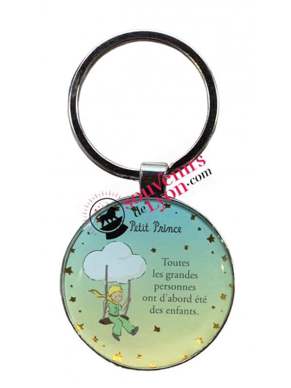 The Little Prince on the swing key ring Souvenirsdelyon.Com