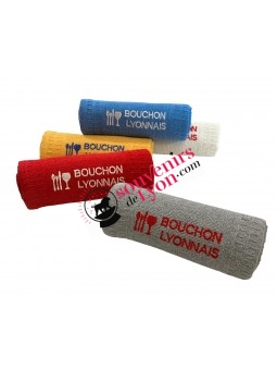 Towel Lyon Bouchon Lyonnais red Souvenirsdelyon.com