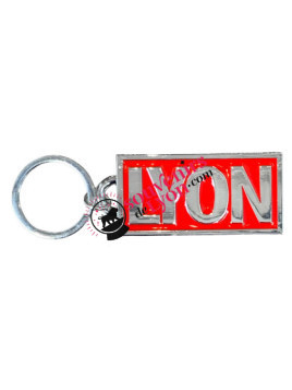 Porte-clés Lyon rectangulaire chez Souvenirsdelyon.com