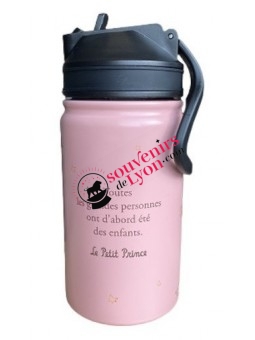 The Little Prince Thermos Flask 350ml Pink Souvenirsdelyon.com