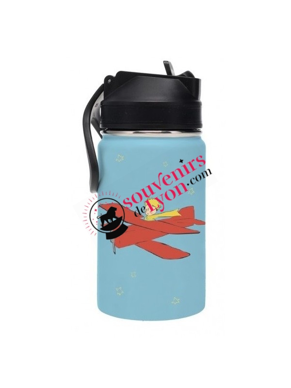 Gourde isotherme le Petit Prince 350 ml bleu chez Souvenirsdelyon.com