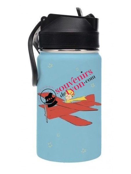 Gourde isotherme le Petit Prince 350 ml bleu chez Souvenirsdelyon.com