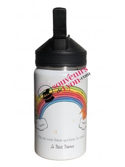 Gourde le Petit Prince isotherme 350 ml blanche chez Souvenirsdelyon.com